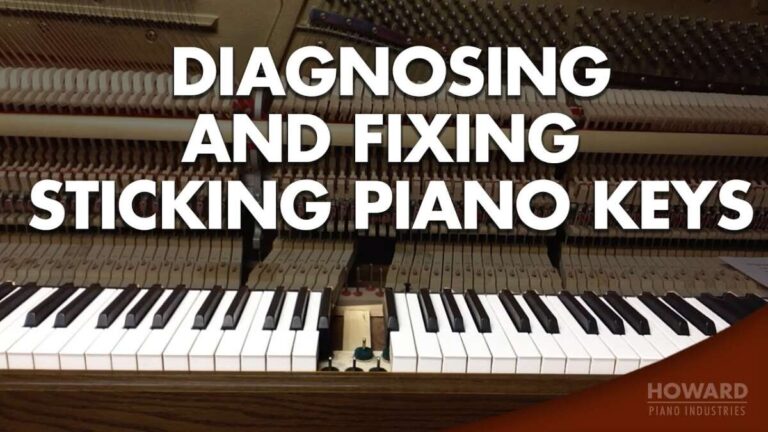 How To Unstick Piano Keys