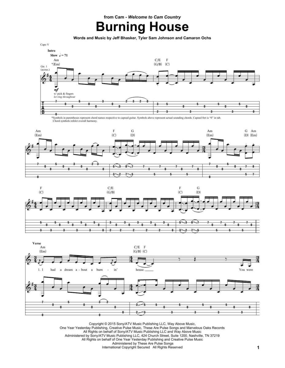 How To Play Burning House On Guitar: Easy Step-By-Step