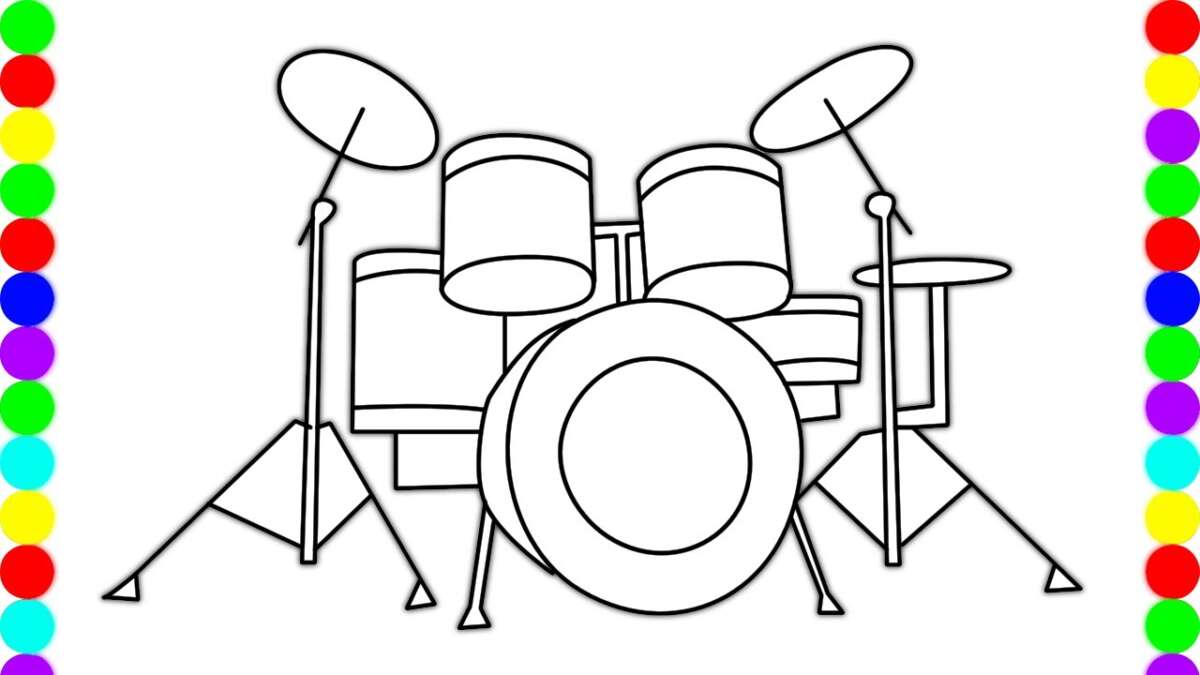 How To Draw A Drum Set: Step-By-Step Guide For Beginners