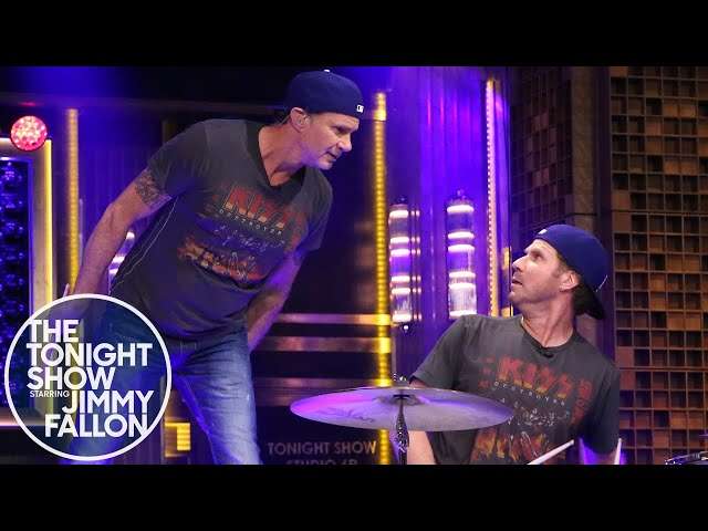 Will Ferrell And Chad Smith Drum Off