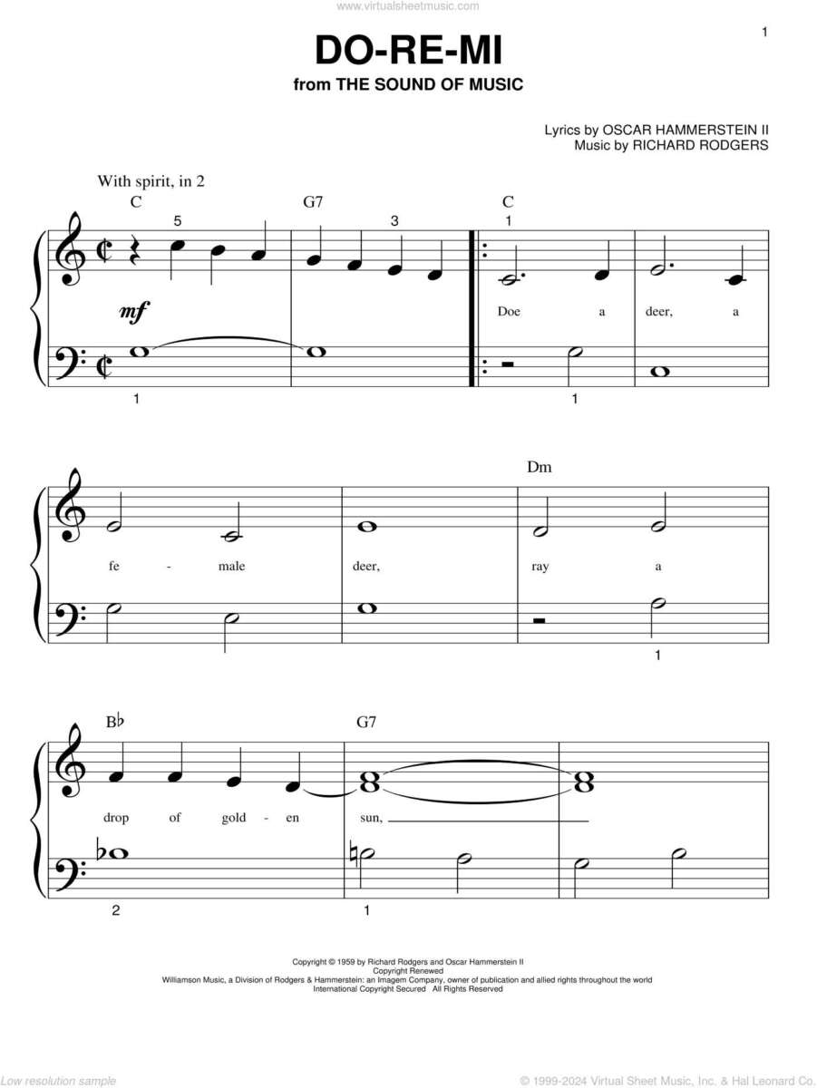 Do Re Mi Piano Notes