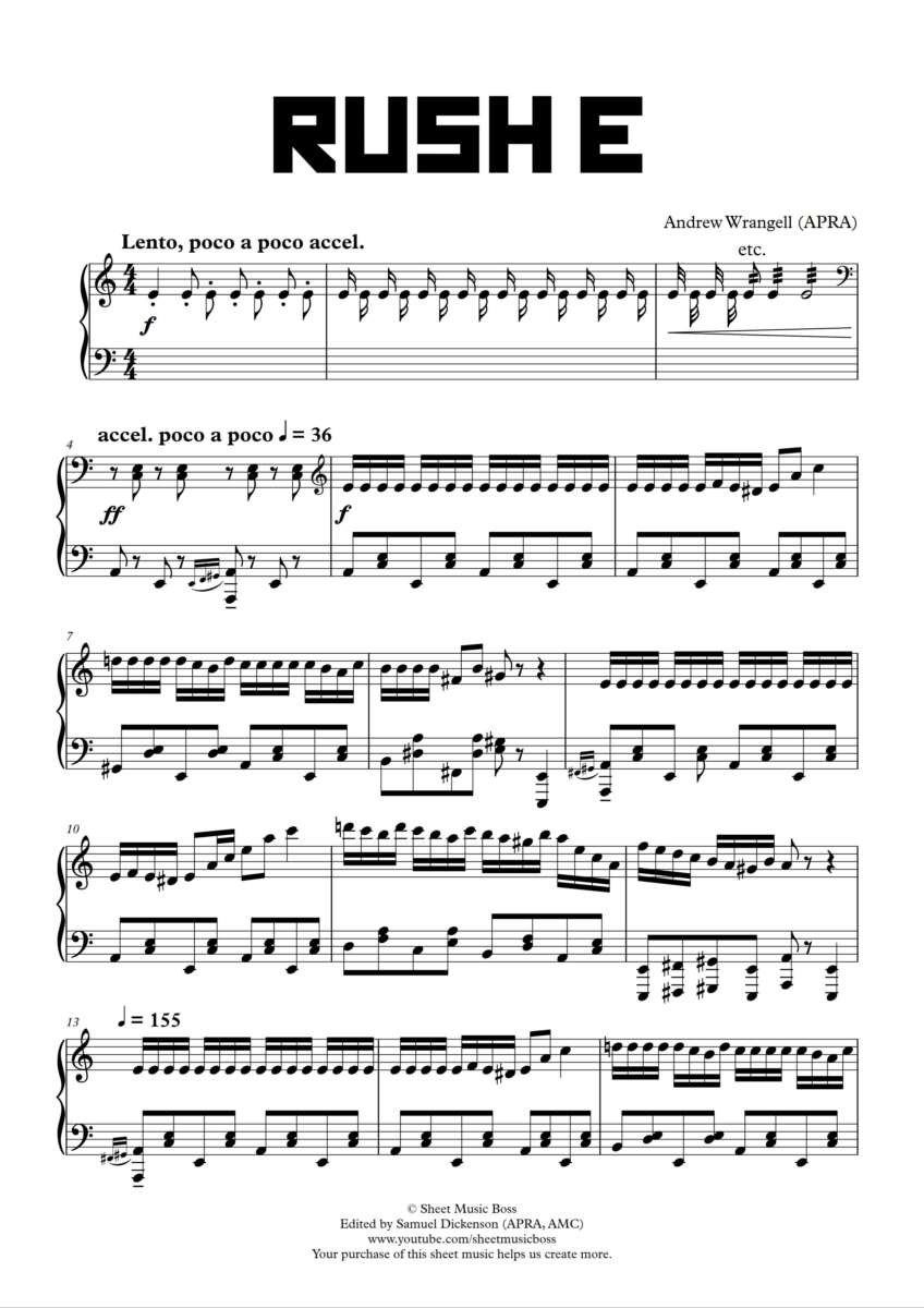 Is Rush E The Hardest Piano Song