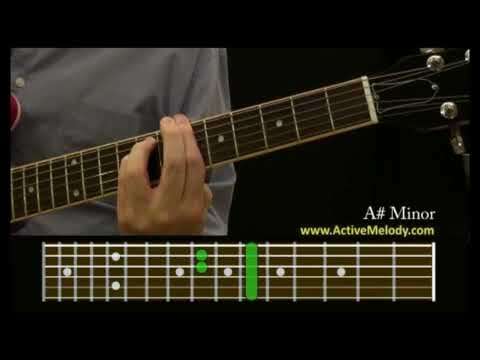 A Sharp Minor Guitar Chord