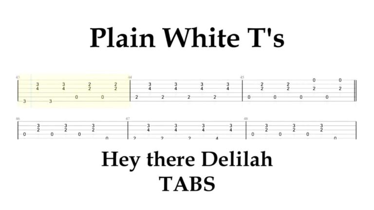 How Do You Play Hey There Delilah On Guitar