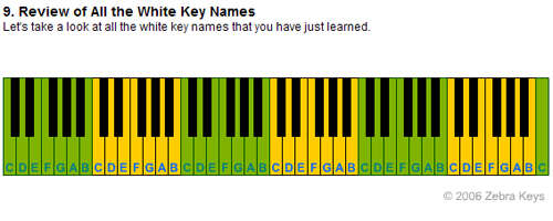 What Are The White Keys On A Piano Called